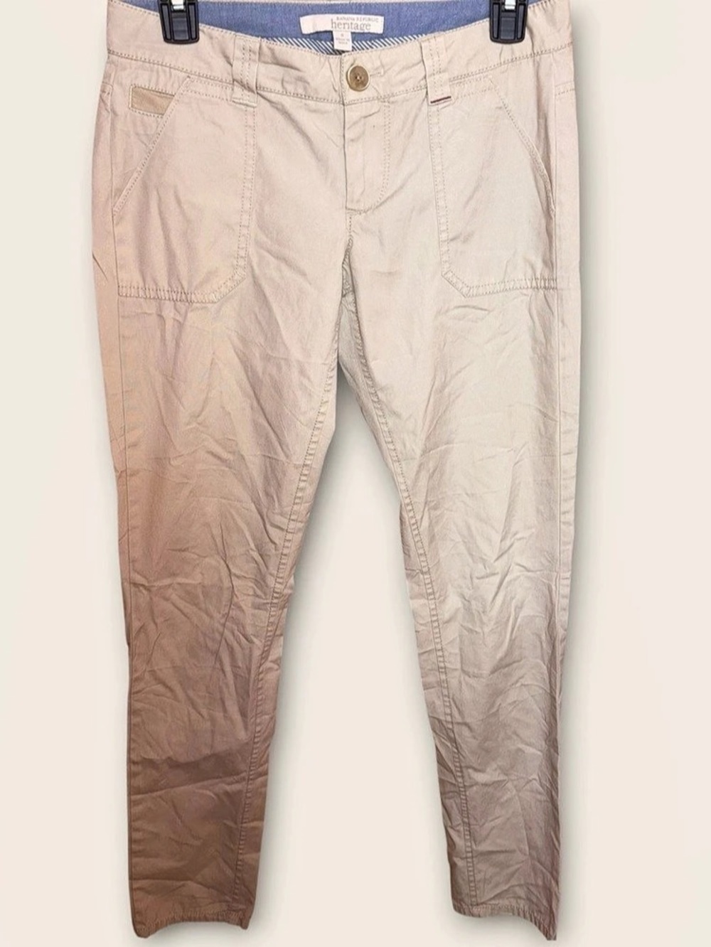 Banana Republic Heritage 100% Cotton Straight Leg Pants Size Small